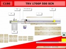 Автоматический торцовочный станок TRV 1700P 500 SCN. Схема работы
